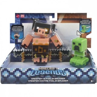 Mattel Zestaw figurek Minecraft Legends Creeper vs Piglin