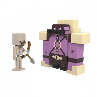 Mattel Zestaw figurek Minecraft Legends Pigmadillo vs Skeleton