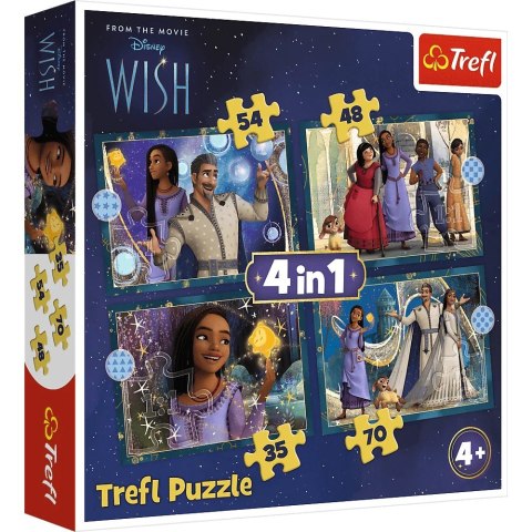 Trefl Puzzle 4w1 Marzenia się spełniają Disney