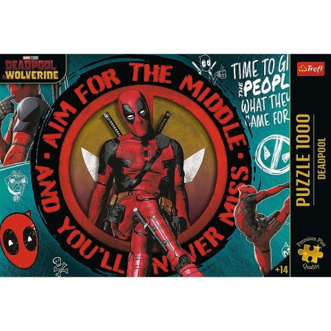 Trefl Puzzle 1000 elementów Premium Plus Deadpool Marvel