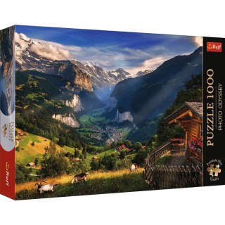 Trefl Puzzle 1000 elementów Premium Plus Dolina Lauterbrunnen Szwajcaria