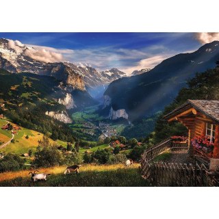 Trefl Puzzle 1000 elementów Premium Plus Dolina Lauterbrunnen Szwajcaria