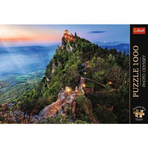 Trefl Puzzle 1000 elementów Premium Plus Wieża Cesta San Marino