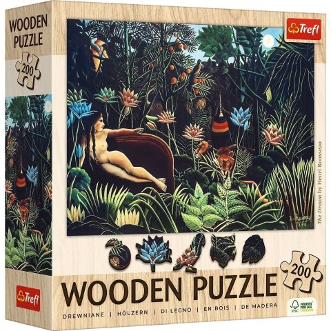 Trefl Puzzle drewniane 200 elementów Sen Henri Rosseau