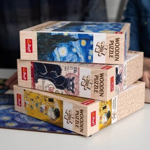 Trefl Puzzle drewniane 200 elementów Słoneczniki Vincent van Gogh