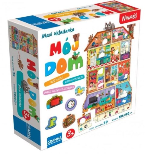 Granna Puzzle Maxi układanka z dziurkami Mój dom