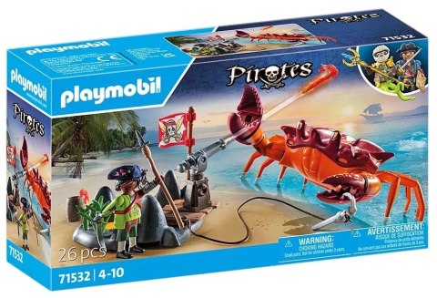 Playmobil Zestaw z figurkami Pirates 71532 Walka z ogromnym krabem