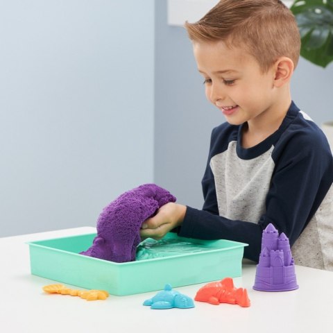 Spin Master Zestaw KINETIC SAND - Piaskownica fioletowy