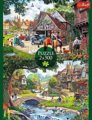 Trefl Puzzle 2x500 elementów Sielankowe życie