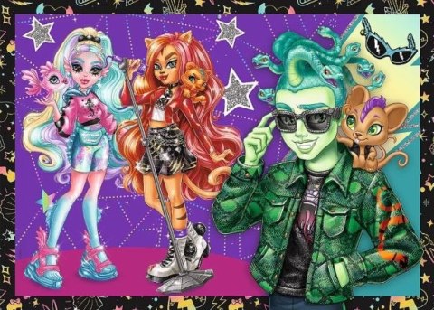 Trefl Puzzle 4w1 Monster High Elektryzujący dzień