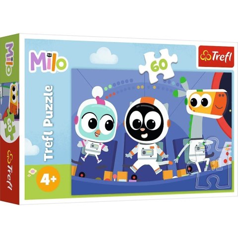 Trefl Puzzle 60 elementów Czas poznać Milo Kotek Milo