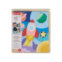 Fisher Price Puzzle drewniane 42 elementy Kosmos