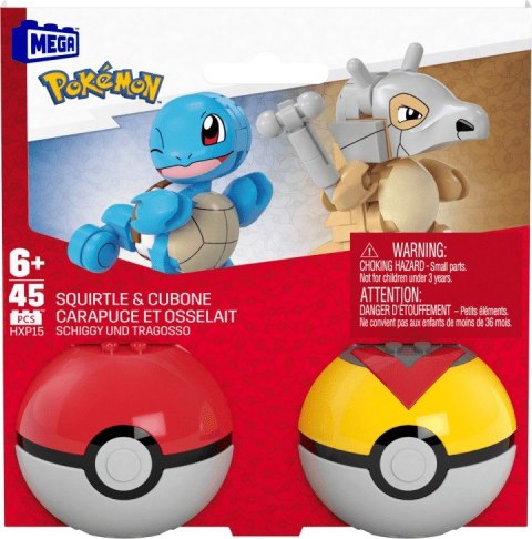 Mega Bloks Klocki Mega Pokemon 45 elementów Squirtle i Cubone