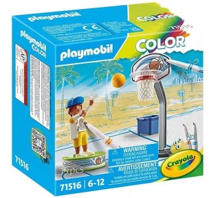 Playmobil Zestaw z figurkami Color 71516 Skater z piłką do koszykówki