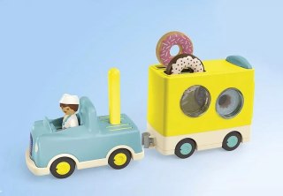 Playmobil Zestaw z figurkami Junior 71702 Szalony Donut Truck z funkcją układania i sortowania