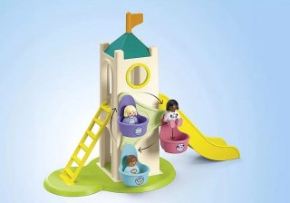 Playmobil Zestaw z figurkami Junior 71703 Wieża przygód i budka z lodami