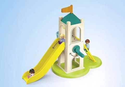 Playmobil Zestaw z figurkami Junior 71703 Wieża przygód i budka z lodami