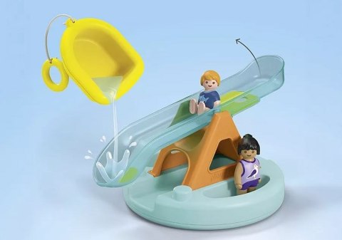 Playmobil Zestaw z figurkami Junior Aqua 71 687 Pływająca wyspa ze zjeżdżalnią