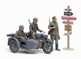 Tamiya Figurki German KS600 Motorcycle & Sidecar 1/35