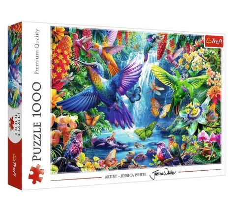 Trefl Puzzle 1000 elementów Kolibry w tropikach