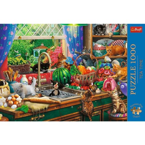 Trefl Puzzle 1000 elementów Premium Plus Kociaki rozrabiaki