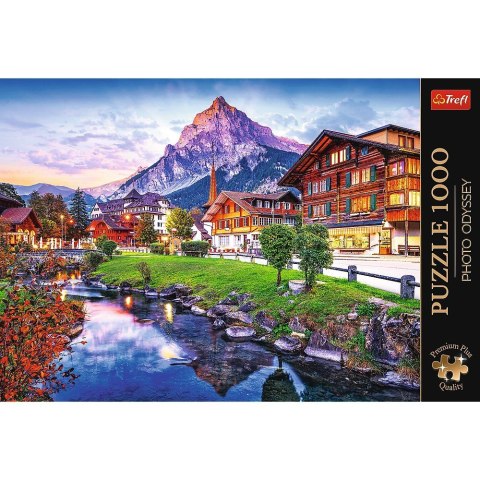 Trefl Puzzle 1000 elementów Premium Plus Quality Alpejskie miasteczko, Szwajcaria