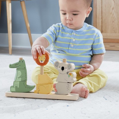 Fisher Price Sorter Drewniane Zwierzątka Układaj i sortuj