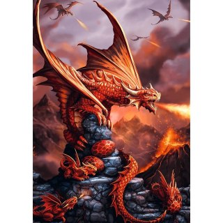 Trefl Puzzle 1000 elementów Ognisty Smok Anne Stokes