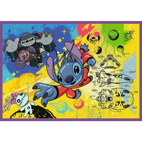 Trefl Puzzle 4x250 elementów Niezwykły Stitch