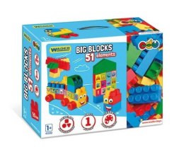 Wader Big Blocks Klocki 51 elementów