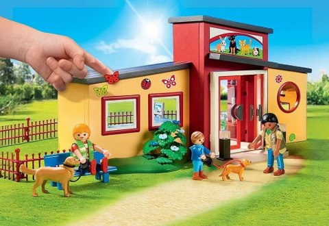 Playmobil Zestaw z figurkami My Life 71599 Hotel dla zwierząt Łapka