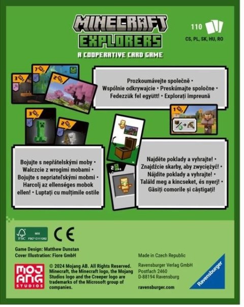 Ravensburger Polska Gra karciana Minecraft Explorers