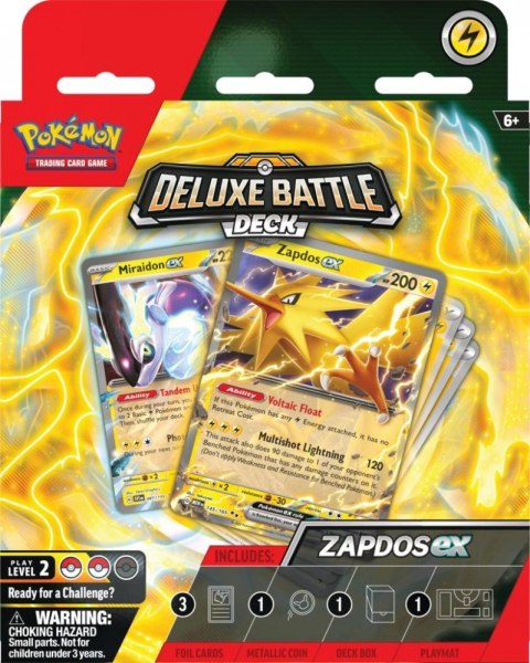 Pokemon TCG Karty Deluxe Battle Deck Zapdos ex