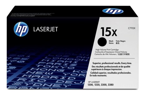 HP 15X oryginalny wkład z czarnym tonerem LaserJet XL HP