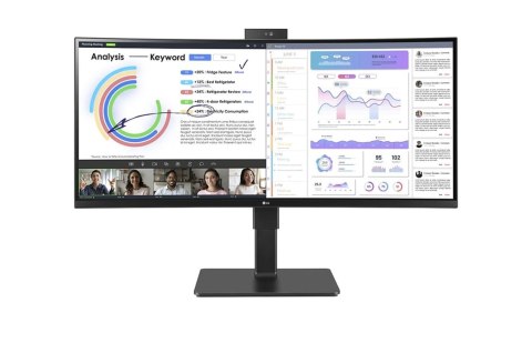 LG 34BQ77QC-B monitor komputerowy 86,4 cm (34") 3440 x 1440 px UltraWide Dual Quad HD LCD Czarny LG