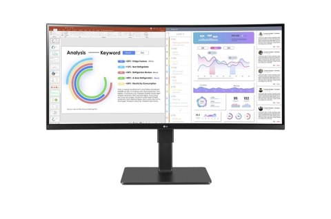 LG 34BQ77QC-B monitor komputerowy 86,4 cm (34") 3440 x 1440 px UltraWide Dual Quad HD LCD Czarny LG