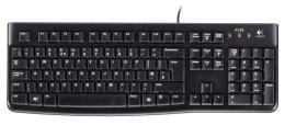 Logitech K120 Corded Keyboard klawiatura USB QWERTZ Czeski Czarny Logitech