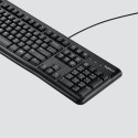 Logitech K120 Corded Keyboard klawiatura USB QWERTZ Swiss Czarny Logitech