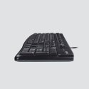 Logitech K120 Corded Keyboard klawiatura USB QWERTZ Swiss Czarny Logitech