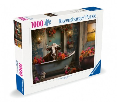 Ravensburger Polska Puzzle 1000 elementów Krowa w kąpieli