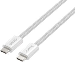 Kabel zwijany magnetycznie Unitek USB C PD 100W biały 1m UNITEK