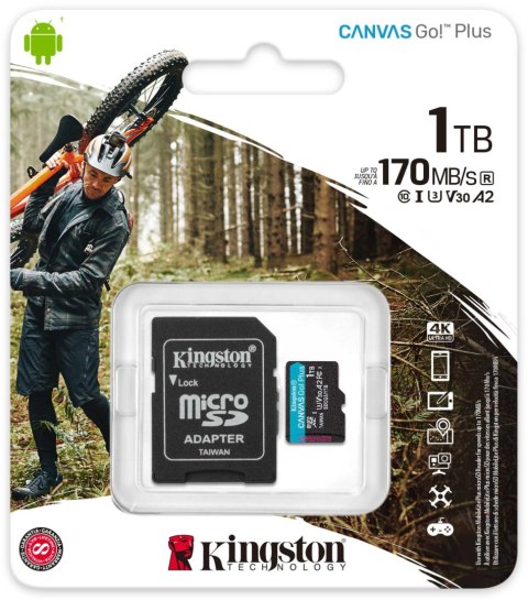 Karta pamięci microSD Kingston Canvas Go Plus microSDXC C10 UHS-I 1TB KINGSTON