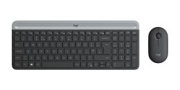 Logitech MK470 klawiatura Dołączona myszka RF Wireless Słowacki Grafitowy Logitech