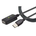 Techly IUSB-REP20TY kabel USB 5 m USB 2.0 USB A Czarny Techly