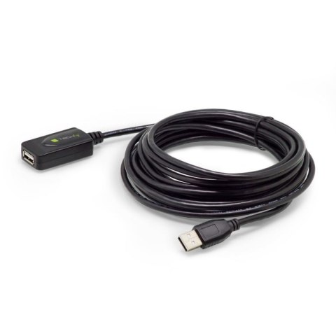 Techly IUSB-REP20TY kabel USB 5 m USB 2.0 USB A Czarny Techly