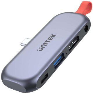 Unitek Hub USB-C mobile, HDMI 4K, audio, PD 100W UNITEK