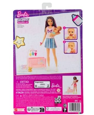 Mattel Lalka Barbie Skipper Opiekunka Łóżeczko i bobas