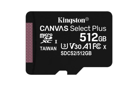 Kingston Technology Canvas Select Plus 512 GB SDXC UHS-I Klasa 10 Kingston Technology