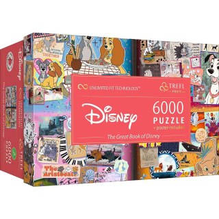 Trefl Puzzle 6000 elementów Disney Magical Book of Fairytales