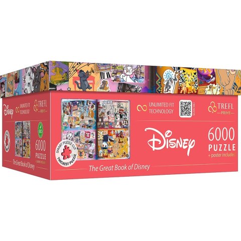 Trefl Puzzle 6000 elementów Disney Magical Book of Fairytales